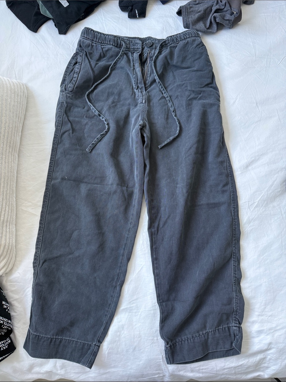 Casual Drawstring Women’s Pants - Charcoal Gray